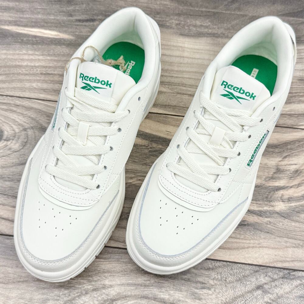 NIB Reebok 8.5M 39 Tech G Geo 90s Womens Sneakers Chalk White Green Retro - Picture 3 of 12